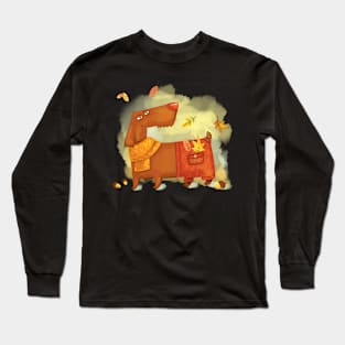 Autumn Dog Long Sleeve T-Shirt